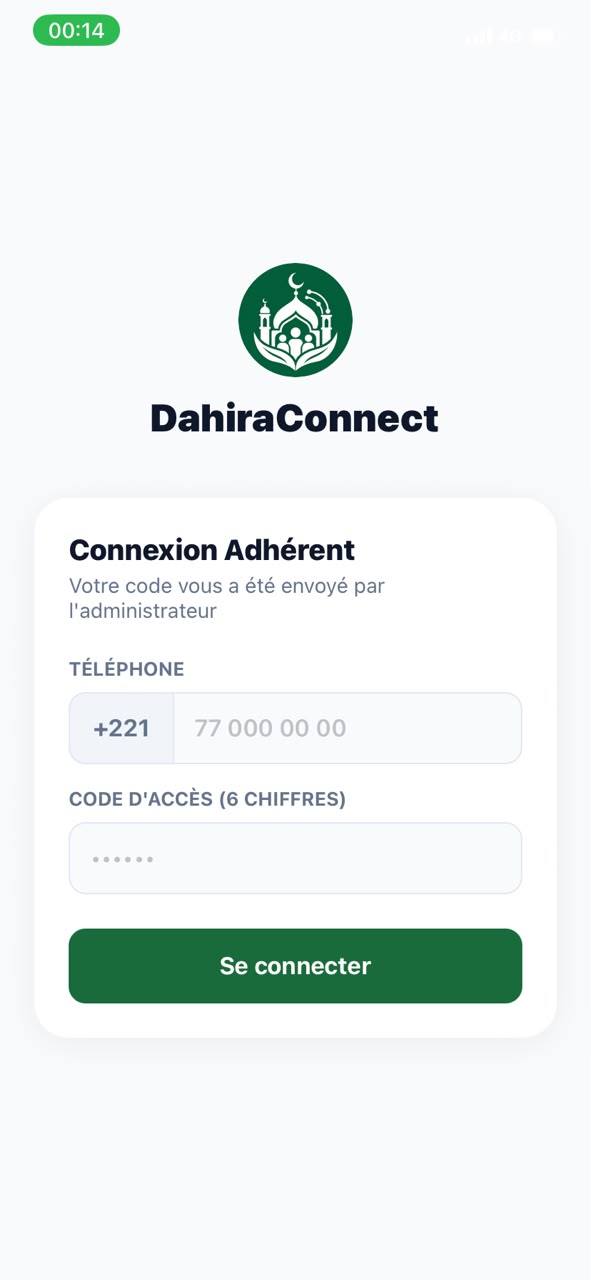 DahiraConnect - Vue d'ensemble